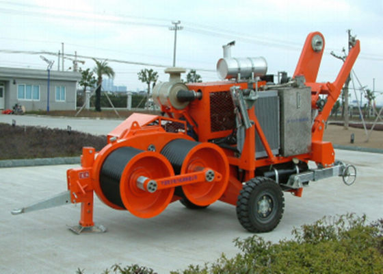 kupować Hydrauliczne kociołka do ciągnięcia kabli o pojemności 220KN, nieskończenie zmiennej prędkości i automatycznej ochronie przed przeciąganiem urządzeń do wiązania kabli online manufacture