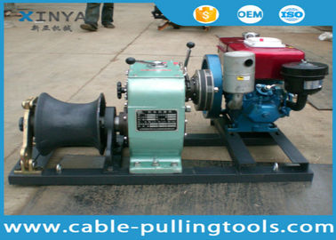 kupować Small Volume 5 Ton Diesel Engine Powered Winch for Cable Pulling With Belt Driven online manufacture