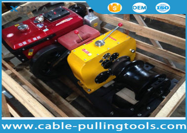 kupować Steel 8T Diesel Power Cable Winch Puller For Overhead Line Transmission online manufacture