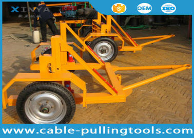 kupować Heavy Duty 8 Ton Cable Reel Carrier , Cable Drum Trailer With Axis bar online manufacture