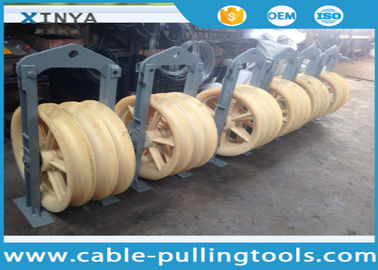 kupować Transmission Line Stringing Tools 3 Wheel Nylon Stringing Pulley Block for Twin Bundled Conductor online manufacture