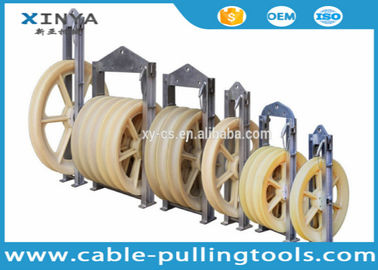 kupować 660mm Diameter Bundled Conductor Pulley Stringing Pulley Block With Nylon Wheel online manufacture