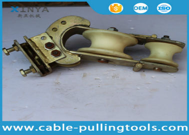 kupować 20KN Crossarm Mounted Transmission Line Stringing Tools Three Purpose Stringing Pulley Block online manufacture