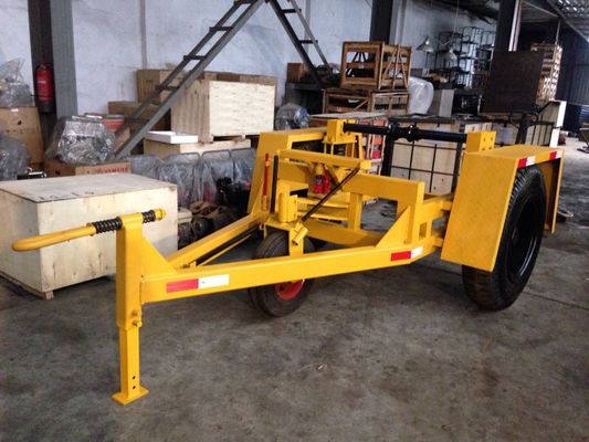 kupować Przyczepa do bębnów kablowych o dużej wytrzymałości i udźwigu 5 ton z podwójnym układem hamulcowym do obsługi kabli podziemnych online manufacture