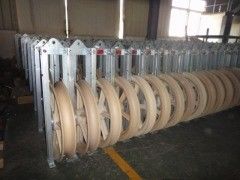 kupować Blok do przewlekania przewodów SHDN660 ze stalową ramą, pojedynczym przewodnikiem i średnicą krążka 660 mm do kół pasowych linii przesyłowych online manufacture