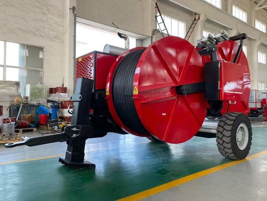 kupować Hydrauliczny napinacz kabla 2x40KN do ciągłego napinania z hydraulicznym przeniesieniem napędu i elektronicznym sterowaniem do naciągania linii napowietrznych online manufacture