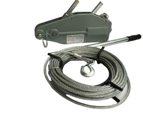 kupować 0.8T Capacity Tirfor Manual Wire Rope Hoist with 20m Wire Rope and 1 Year Warranty online manufacture
