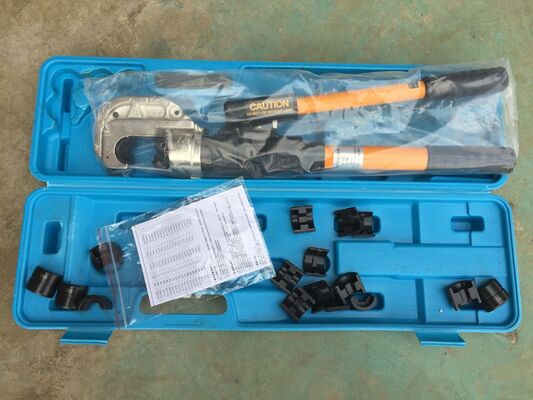 kupować 12-Ton Hydraulic Cable Crimper with 180° Swivel Head and Quick-Change Dies for Manual Pump Operation online manufacture