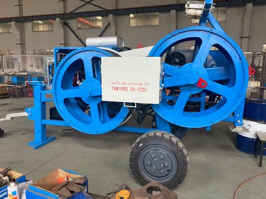 kupować 40KN Hydraulic Conductor Tensioner with 5-Groove Design for Efficient Cable Stringing online manufacture