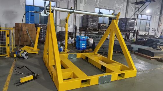 kupować Ciężki 12T pojemność ładunkowa hydrauliczny stojak z modularną konstrukcją i hydrauliczny układ hamulcowy do obsługi kabli online manufacture