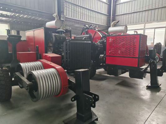 SA-YQ60 60KN hydrauliczny przeciągacz kabli z silnikiem wysokoprężnym do przewodników sznurowych