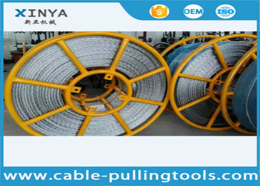 ISO 22 mm Breakage Tension 320 kN Anti twist Wire Rope Galvanized Steel High Voltage Line Stringing